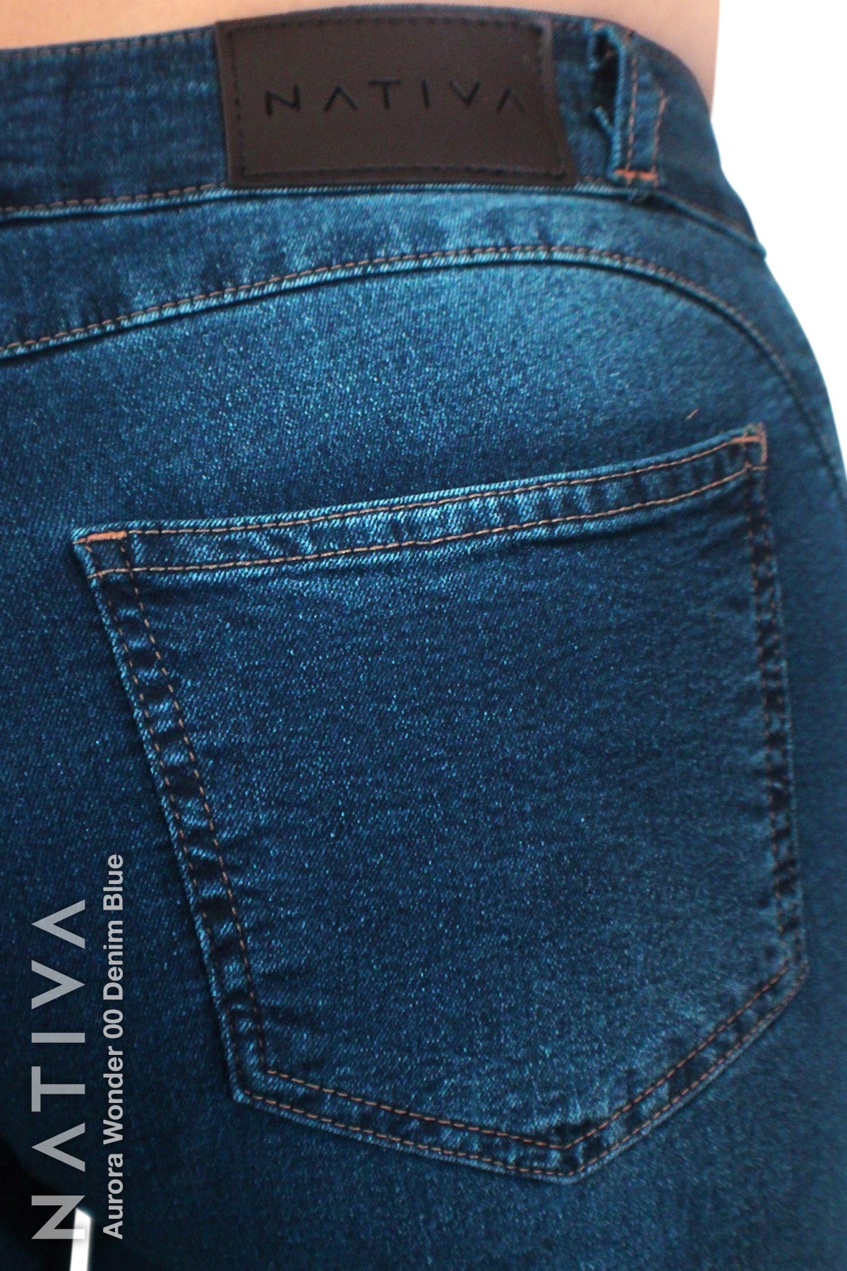 SUPER SKINNY JEANS, AURORA WONDER 00 DENIM BLUE, Talle Medio. Moldeador y Afirmador. Casual 7 días. Tecnología No Stress®
