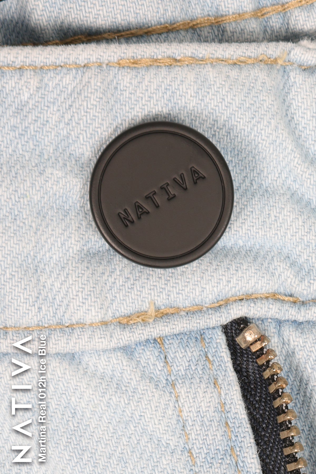 MOM JEANS TRUE DENIM, MARTINA REAL 012H ICE BLUE, Talle Alto. 100% Algodón Nativo Virgen. Auténtico e Interminable