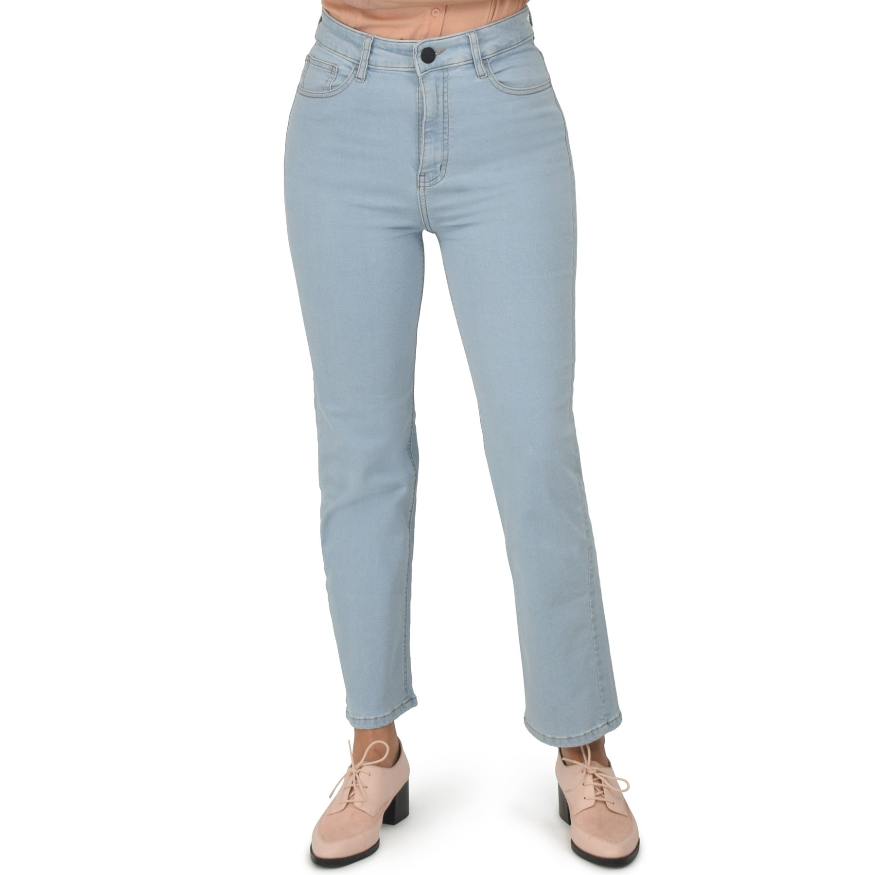 STRAIGHT JEANS, TINA FREEDOM 01 ICE BLUE. Talle Alto. Con tejidos ESFD (Extreme Stretch Flattering Denim). Cintura Ajustable PERFECT FIT®