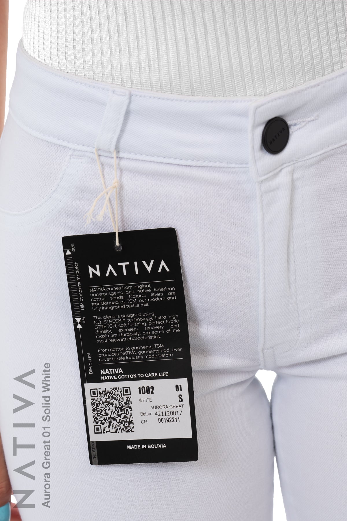 SUPER SKINNY JEANS, AURORA GREAT 01 WHITE, Talle Medio. Moldeador. Cuatro Estaciones. Tecnología No Stress®