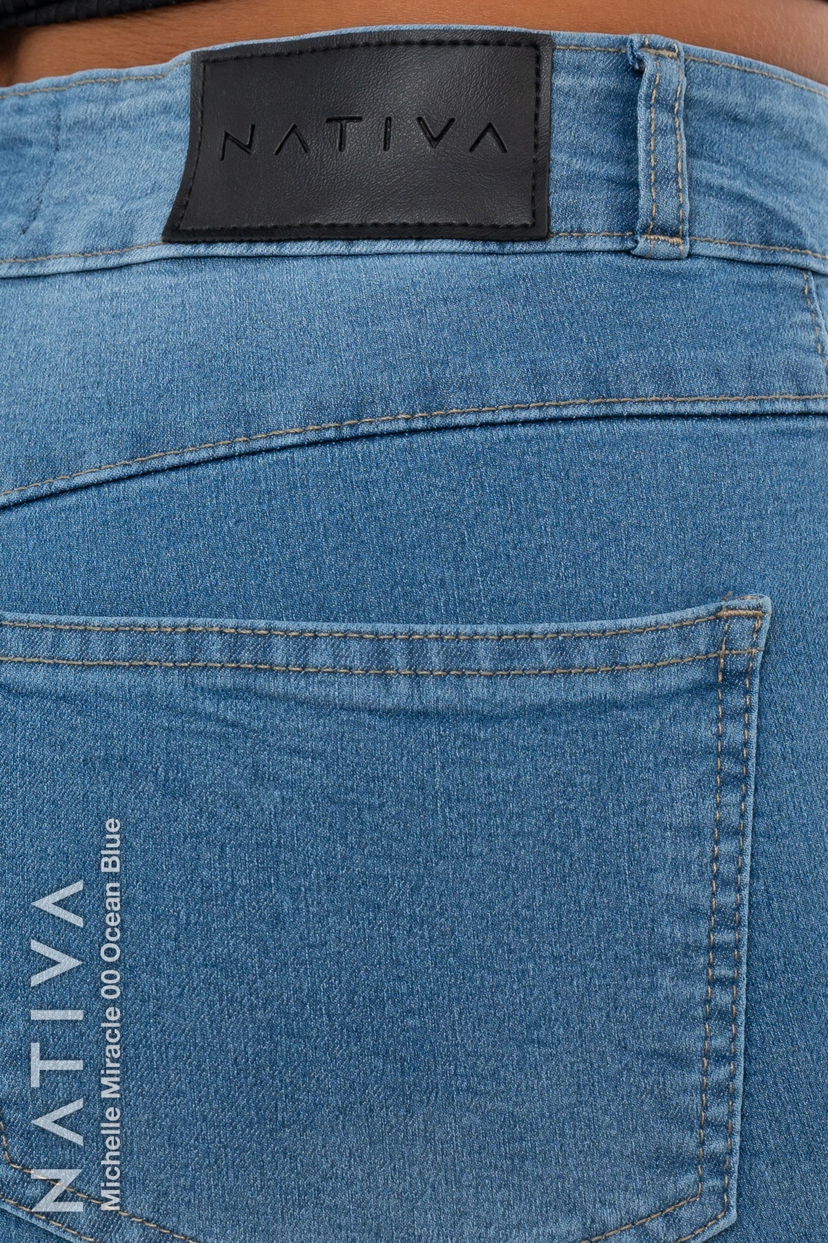 SUPER SKINNY JEANS, MICHELLE MIRACLE 00 OCEAN BLUE, Talle Alto. Moldeador. Movimiento Intenso. Tecnología No Stress®