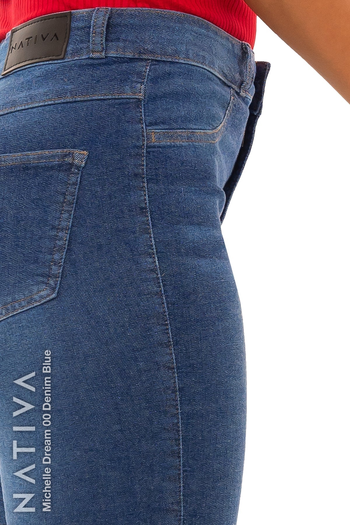 SUPER SKINNY JEANS, MICHELLE DREAM 00 DENIM BLUE, Talle Alto. Moldeador Ultra Confortable. Jornada Prolongada. Tecnología No Stress®