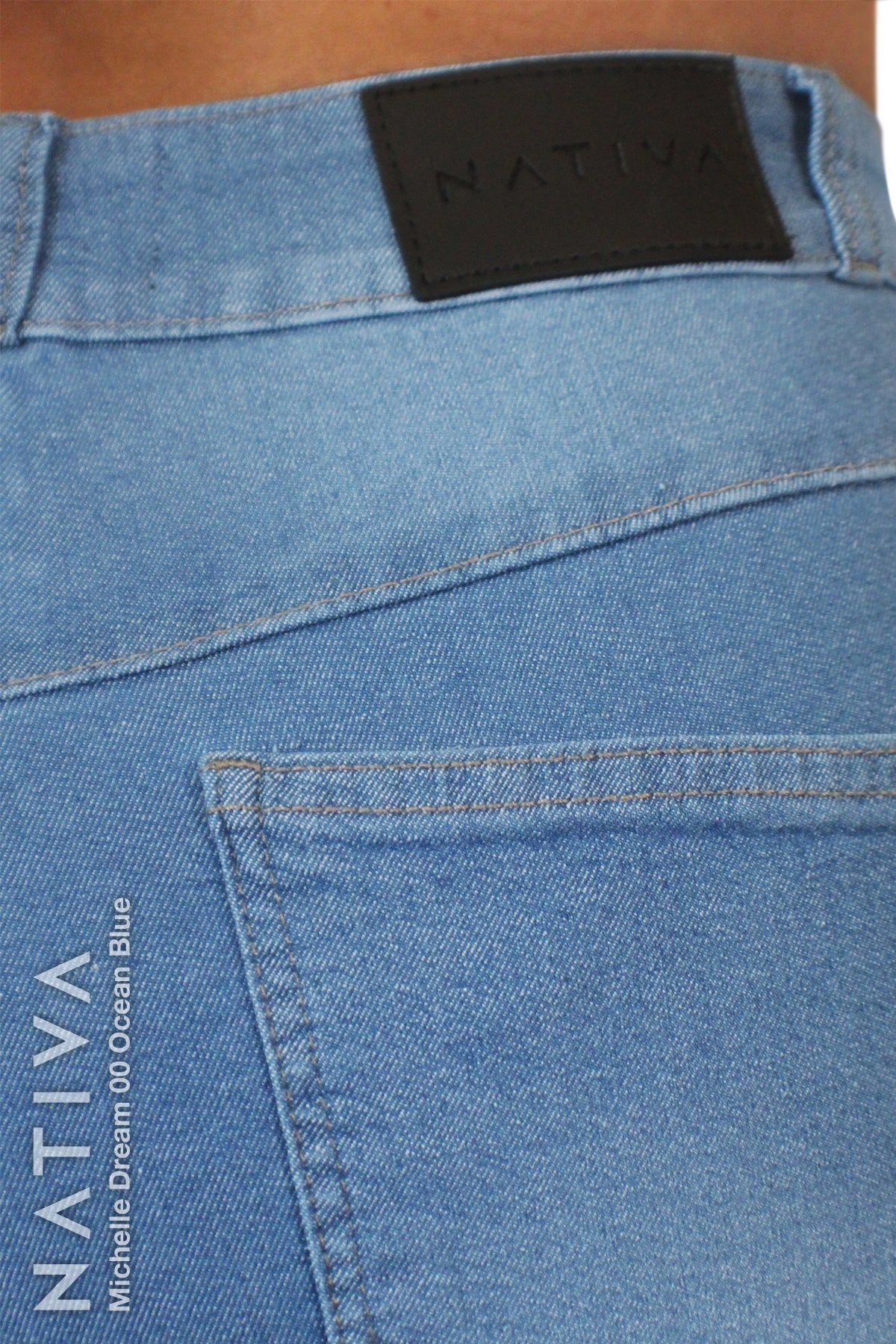 SUPER SKINNY JEANS, MICHELLE DREAM 00 OCEAN BLUE, Talle Alto. Moldeador Ultra Confortable. Jornada Prolongada. Tecnología No Stress®